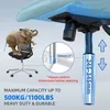 Resorte neumático para silla de oficina, color plateado, 50 Vista previa de la imagen del producto 3