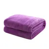 A folded purple blanket is shown against a white background. Produktbild-Vorschau