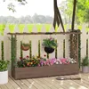COSTWAY 200 x 44 x 114 cm květináč s mřížkou pro popínavé Náhled obrázku produktu 8