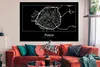 MuchoWow® Poster Paris - Karte - Stadtplan 180x120 cm - Produktbild-Vorschau 2
