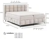 Boxspringbett CINDY 140x200 mit Bettkästen und Topper | Produktbild-Vorschau 3