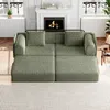 Sofa rozkładane typu "chenille" 2 w 1, z schowkiem w Podgląd zdjęcia produktu 9