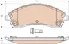 TRW Bremsbeläge Satz Vorne für CADILLAC SRX GMT265 GDB4451 Produktbild-Vorschau 1