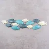 Wandskulptur Fische L74cm Wandbild Blau Grau Creme Maritim Produktbild-Vorschau 3