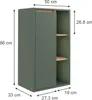 Szafka Midi Vicco Viola Zielony/rzemieślniczy 50 x 86 cm z Podgląd zdjęcia produktu 2