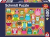 Puzzle Eulen-Collage, 500 Teile, 1Set Produktbild-Vorschau 2