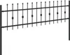 A black metal fence section against a white background. Náhľad obrázku produktu