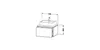 Konsolenunterschrank L-CUBE 400x720x547mm taupe supermatt Produktbild-Vorschau 3