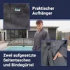 Bademantel aus Baumwolle, XL, anthrazit Produktbild-Vorschau 4