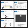 SONNI Armadio a specchio a tre ante 90x65x13cm con Anteprima dell’immagine prodotto 16