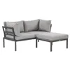 BEAUTYSOFA | SANTORINI Gartenlounge Ecksofa Hellgrau – Produktbild-Vorschau 5