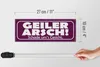 Holzschild Spruch 27x10cm Geiler Arsch Schade um`s Gesicht Produktbild-Vorschau 6