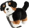 A plush toy dog with a leash. Produktbild-Vorschau