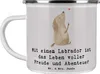 Mr. & Mrs. Panda Teetasse Labradorleben - Grau Pastell - Produktbild-Vorschau 1