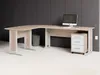 Winkelschreibtisch OFFICE LINE in Eiche Sonoma / weiß inkl. Produktbild-Vorschau 2