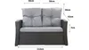 Cuscini per divano da giardino in polyrattan grigio | Anteprima dell’immagine prodotto 12