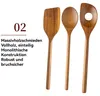 Kochlöffel Set Holz 3er Set, Küchenhelfer aus Akazienholz Produktbild-Vorschau 5
