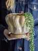 Hollis Blumentopf mit Untertasse, Natur, Steingut Produktbild-Vorschau 2