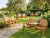 2-Sitzer Gartenbank mit Tischablage aus Akazienholz, ca. Produktbild-Vorschau 3