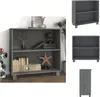 vidaXL Sideboard HAMAR Dunkelgrau 85x35x80 cm Massivholz Produktbild-Vorschau 1
