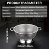 Küchensiebe, 28,5cm Durchmesser Edelstahlsieb, Gemüsekorb Produktbild-Vorschau 2
