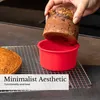 Intirilife Set di 4 pezzi di tortiere in silicone rosso - Anteprima dell’immagine prodotto 7