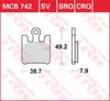 TRW-Lucas Bremsbelag MCB 742 Bremsbelag MCB 742 SV Produktbild-Vorschau 1