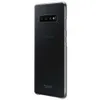 The back of a transparent phone case on a gray background. Produktbild-Vorschau