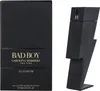 A black perfume box and a black lightning bolt-shaped perfume bottle are shown side-by-side against a white background. Anteprima dell’immagine prodotto