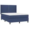 Boxspringbett mit Matratze & LED Blau 140x190 cm Stoff Produktbild-Vorschau 4