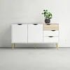 Dressoir Oslo Wit/Naturel 2-deurs + 3-lades - Giga Living Productafbeelding-voorbeeld 1