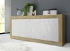 Sideboard >Belinda< in Eiche Cadiz / Weiss - Produktbild-Vorschau 1