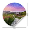 Samolepka Samolepicí fotopapír v kruhu Horská krajina Tatry Náhled obrázku produktu 3