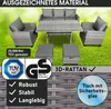 Polyrattan Garten Sitzgruppe DELIGHT-7  grau/anthrazit Produktbild-Vorschau 3