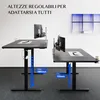 Two adjustable height desks with monitors mounted on arms. Anteprima dell’immagine prodotto