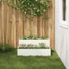 vidaXL Garten-Pflanzgefäß Weiß 100 x 60 x 45 cm Produktbild-Vorschau 4