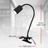 LED stolová lampa Svietidlo na čítanie Otočný káblový Náhľad obrázku produktu 4