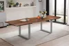 Esstisch mit Ansteckplatten 140(220)x90 cm Baumkante Akazie Produktbild-Vorschau 1