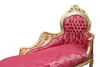 Bew. Casa Padrino Barock Chaiselongue Mod2  Bordeaux Muster Produktbild-Vorschau 2