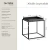 Table d'appoint CAMBRIDGE 40x40x44cm - noir Voir les images du produit 6