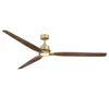 Parrot Uncle Ventilateur Plafonnier 122cm, Or et Bois, Voir les images du produit 10