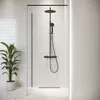 Duschwand Florida 60 x 200cm Glas Duschabtrennung Schwarz - Produktbild-Vorschau 3
