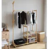 vidaXL Portemanteau avec étagères et roulettes 100x38x175,5 Voir les images du produit 2