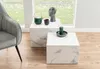 Couchtisch Set Würfel (2 Stück, 58x58x40 cm) - weiße Marmor Produktbild-Vorschau 10