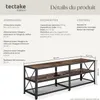 Meuble bas - 161 cm, Bois foncé industriel, rustique Voir les images du produit 6