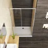 Nischentür Schiebetür 110x185， 5mm ESG Klarglas,Komplett Produktbild-Vorschau 3