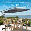 Puluomis Sonnenschirm verstellbare Ampelschirm mit Kurbel Produktbild-Vorschau 2