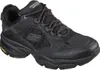 A black Skechers sneaker is shown from a side angle against a white background. Voir les images du produit