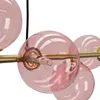 Olucia - REMO - Pendelleuchte - Rosa / Messing - 7 Watt Produktbild-Vorschau 3