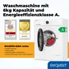 Exquisit Waschmaschine 6kg, Energieeffizienzklasse A, max. Produktbild-Vorschau 2
